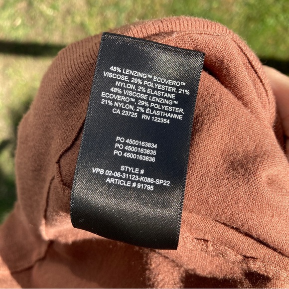 Aritzia Sunday Best Ellie Pant brown knit pants - Picture 6 of 7